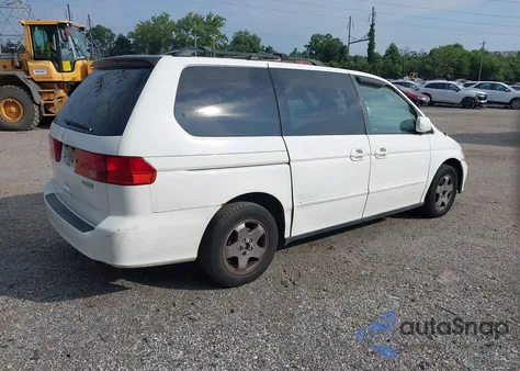2001 Honda Odyssey Ex from USA, damaged, VIN 2HKRL18601H532480
